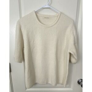 Nothing Written Sweater Womens Ivory Small Petite Wool Blend Pullover Capsule